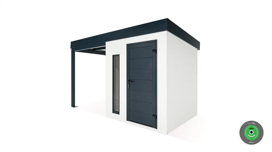 GARDEON kerti ház | 2000 x 2100 mm, 2000 x 2100 mm-es előtetővel - Image 3