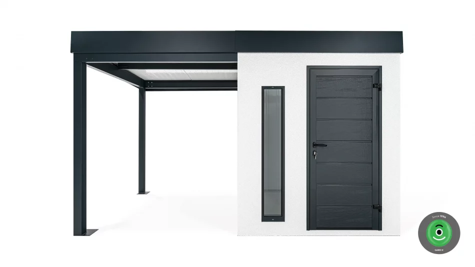 GARDEON kerti ház | 2000 x 2100 mm, 2000 x 2100 mm-es előtetővel - Image 2