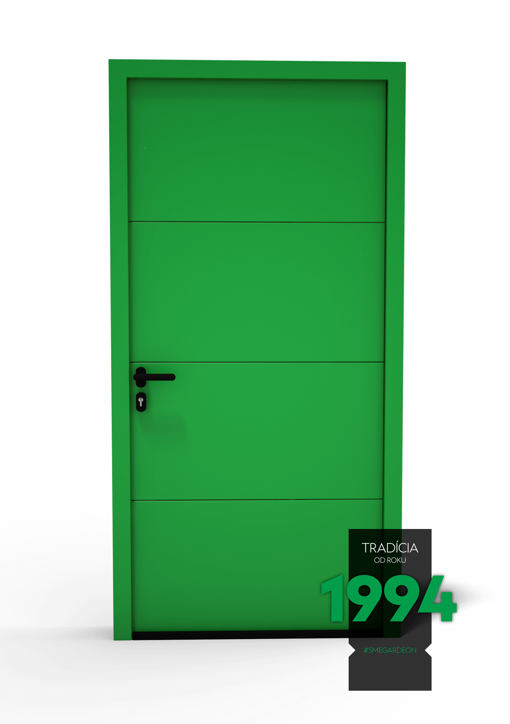 GARDEON-dvere-zelene-1 Hörmann LPU42 prémium hőszigetelt acélajtó | 1000 × 2000 mm - Image 1