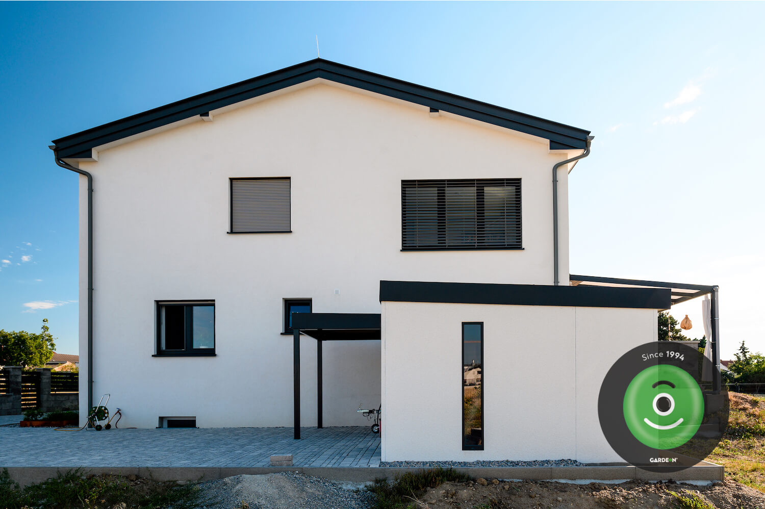 gardeon-eshop-zahradny-domcek-s-pristreskom-pultova-strecha-3589-AT-6 GARDEON záhradný domček s prístreškom