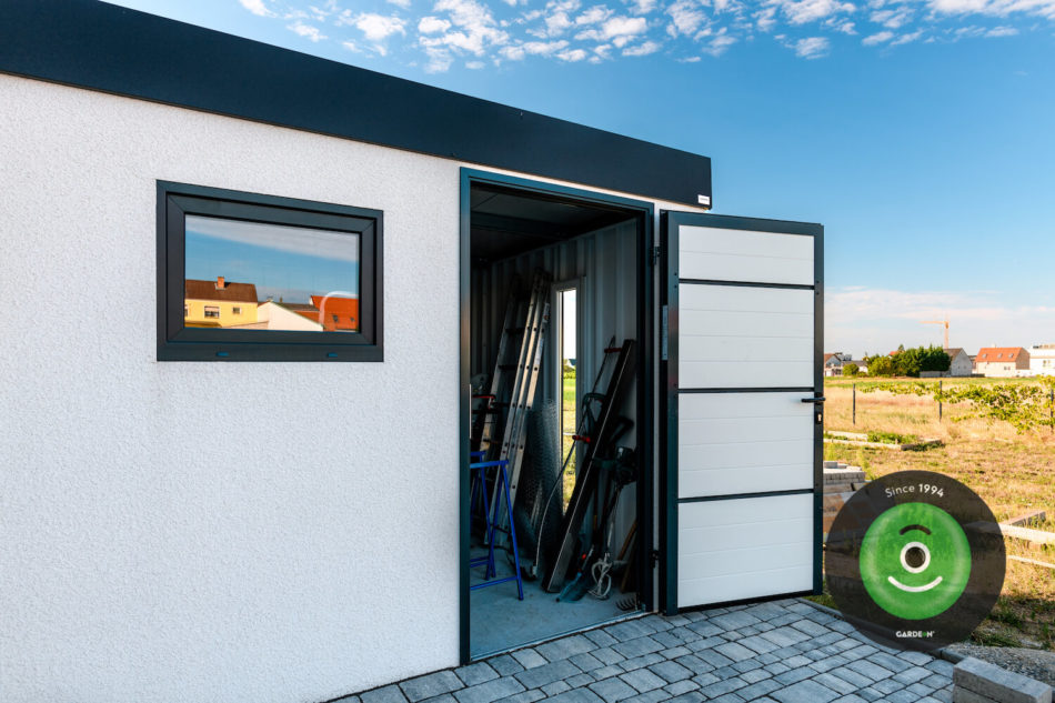 GARDEON záhradný domček s prístreškom