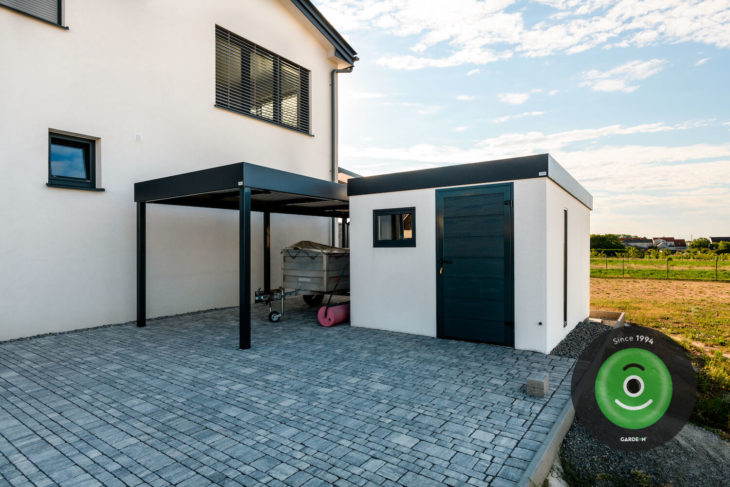 GARDEON záhradný domček s prístreškom