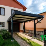 Prístrešok pre jedno auto v antracite