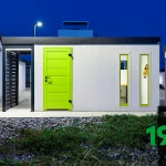 Žltý záhradný domček