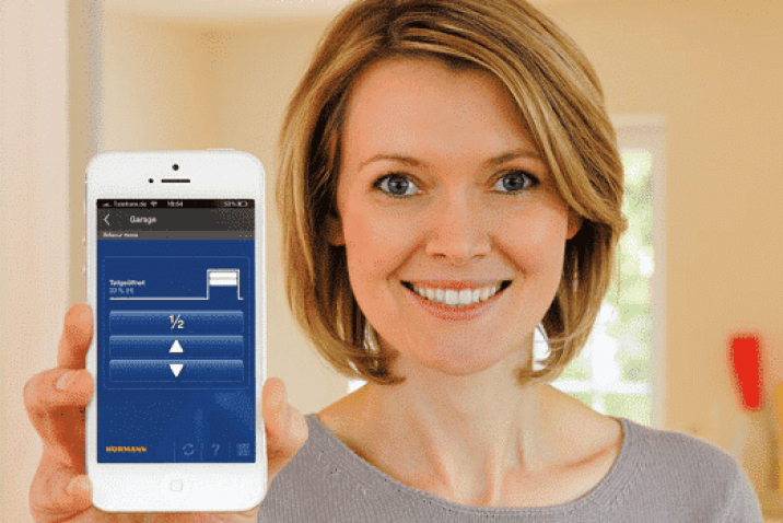 Hörmann BiSecur mobiltelefonban