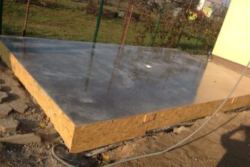 Betonlemez a garázs alá