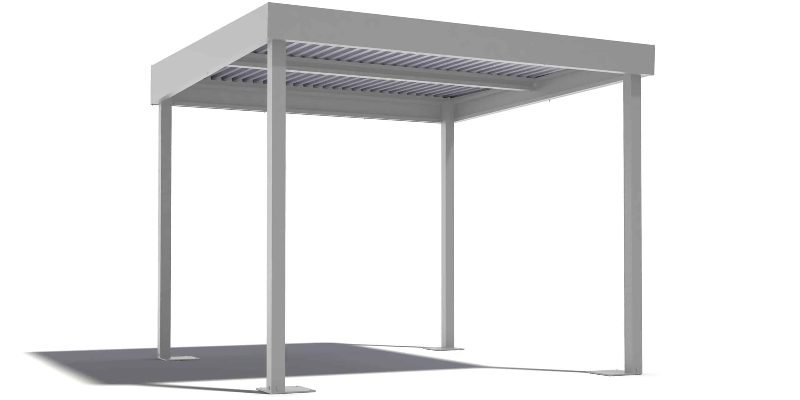 Gardeon acélszerkezetes pergola ezüst színben