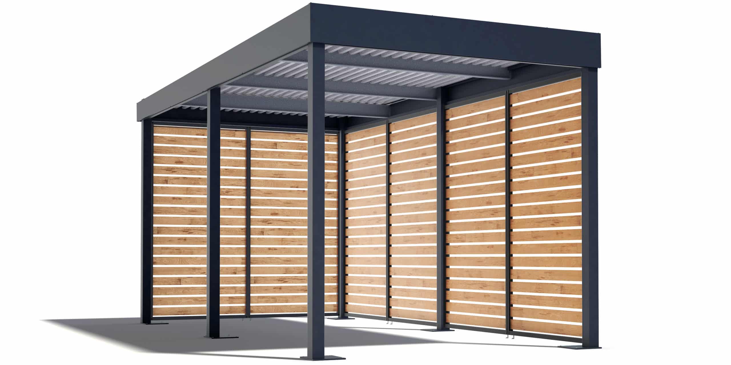 GARDEON kocsibeálló fabetétekkel