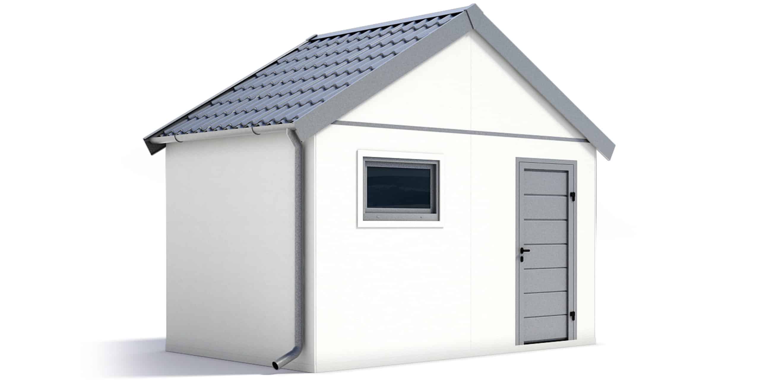 Kerti tároló nyeregtetővel