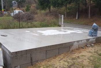 Hajlított betonlemez