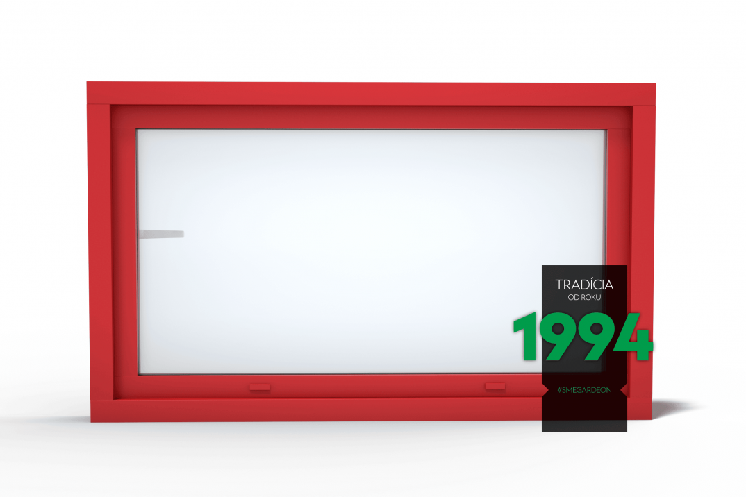 GARDEON ablak rubinvörös színben