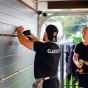 Garázskapu telepítése a kocsibeállóba