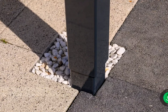 Pergola oszlopának részlete